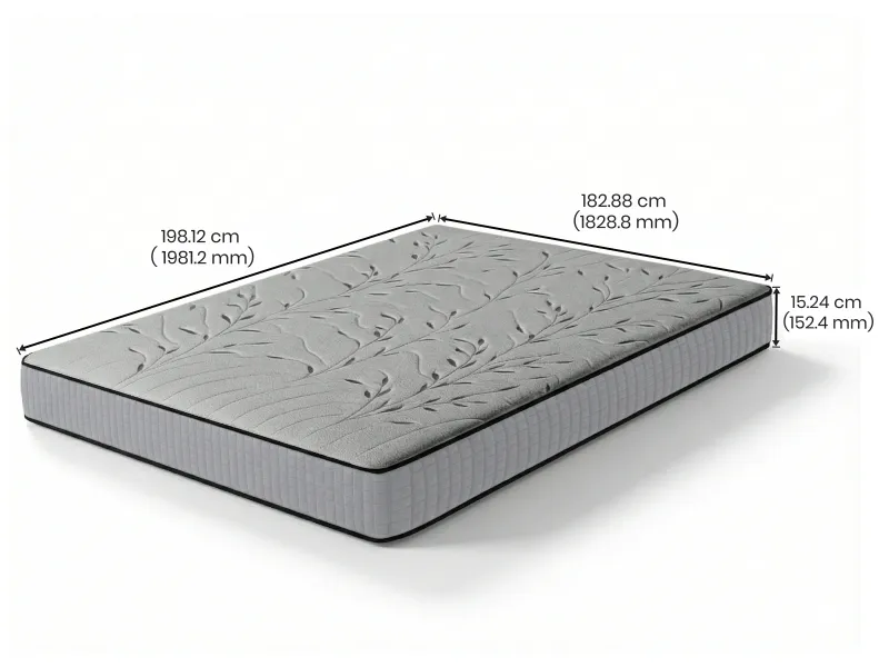 Rio King bed with Latex Mattress and Top Load Washing Machine